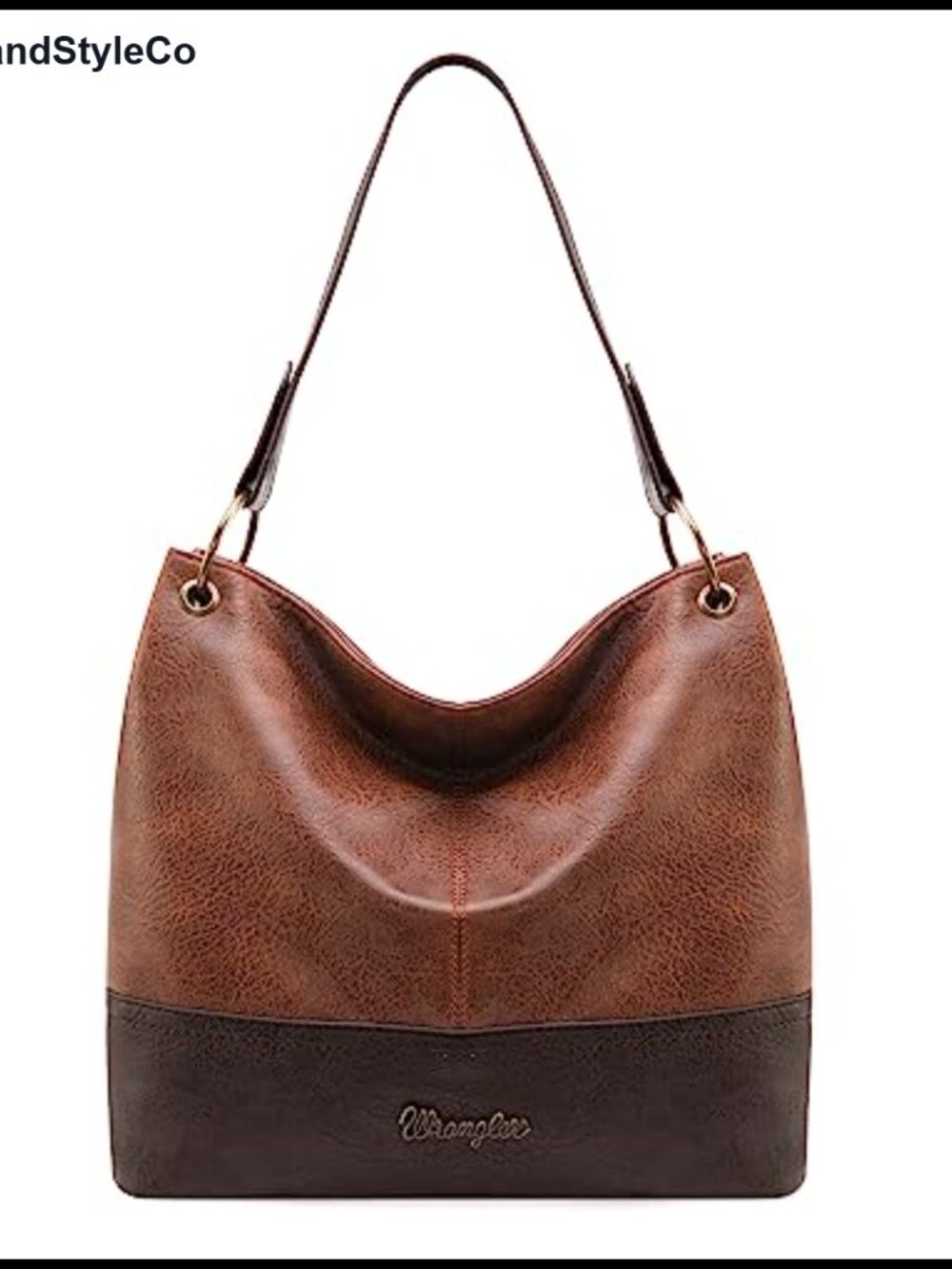 Wrangler Hobo Vegan Leather Top Handle Shoulder Purse